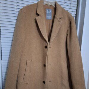 Gap Men's Camel Tan Cashmere Blend Trench Coat